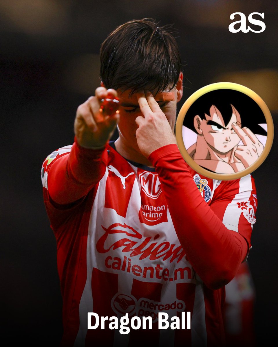 ASMexico's tweet photo. De Naruto pasando por Dragon Ball hasta Blue Lock 🫡🇯🇵

Estos son algunos de los animes que inspiran a Armando 'Hormiga' González. El 'Otaku del Gol' quiere darle a Chivas su primer título de goleo en 6 años ⚽️🔥🏅 https://t.co/AQFv9Qmyju