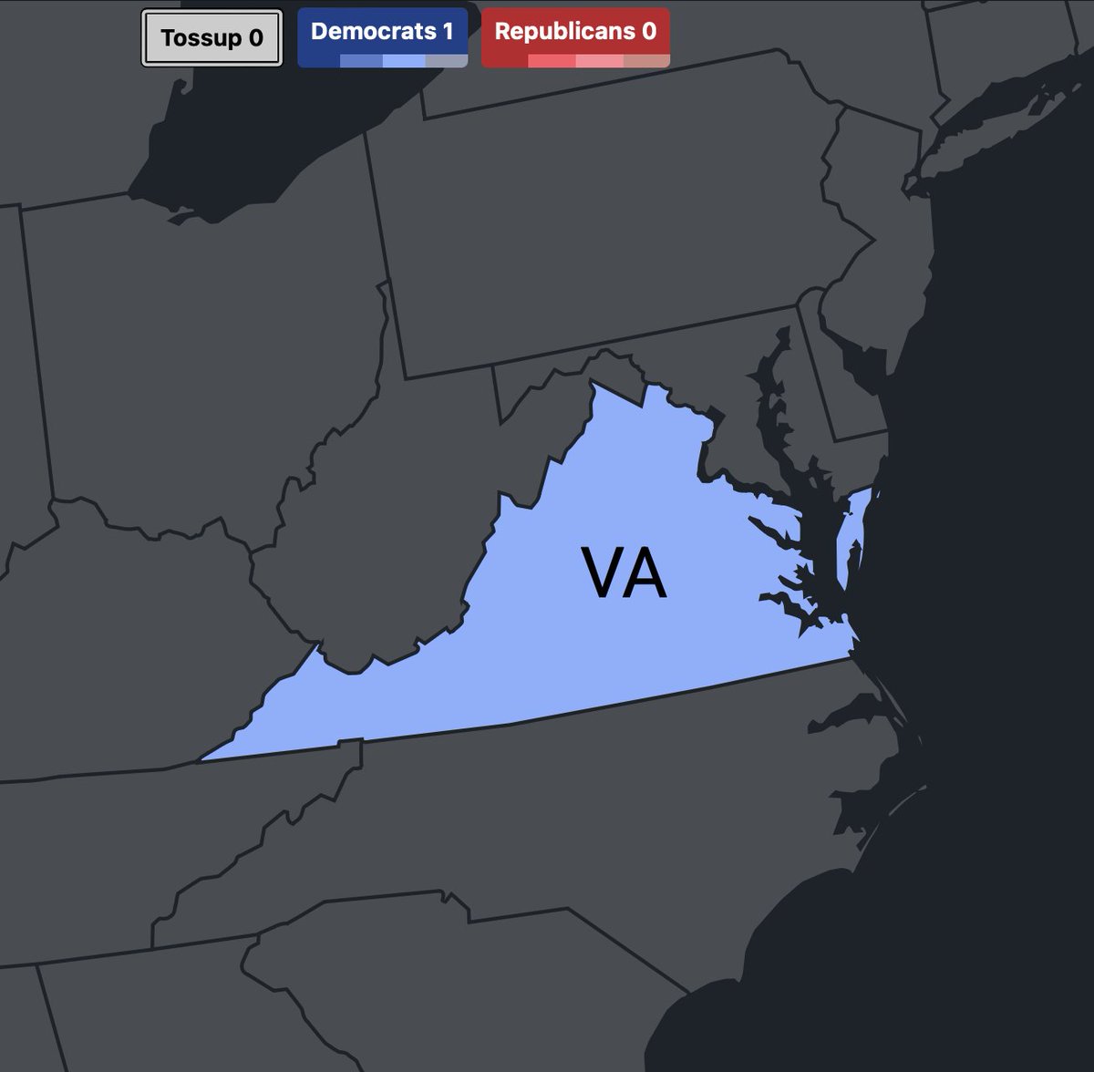 NCRepublican45's tweet photo. These are my final 2025 predictions for Virginia and New Jersey's Governor races, Virginia's Lieutenant Governor race, and Virginia's Attorney General race. https://t.co/cJjOh9QcKQ