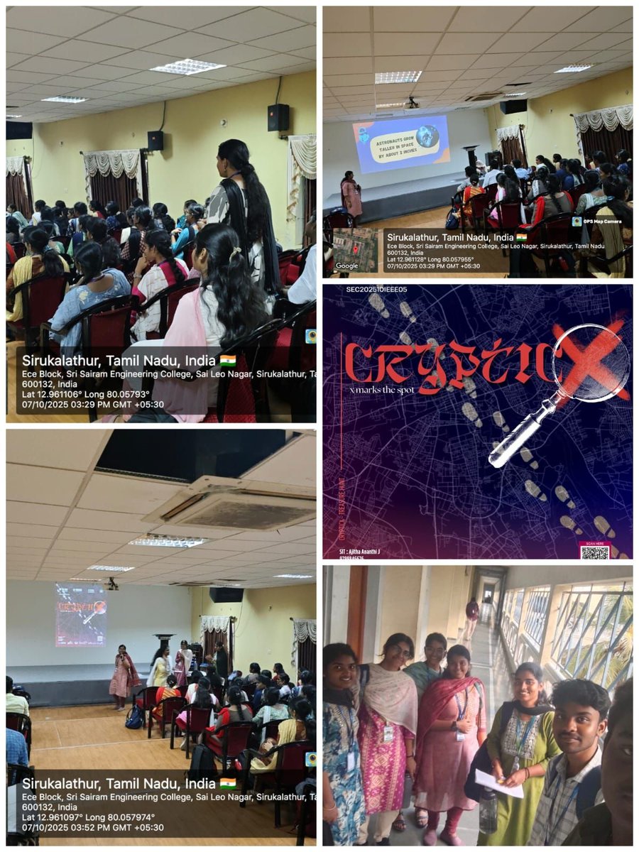 IEEE_CS_SSIT's tweet photo. Celebrating #IEEEDay2025 🎉
IEEE Computer Society – SSIT showcased our journey of innovation, teamwork &amp; impact!
Events like Viral LoLgarithms, Cryptic X &amp; Hacktales brought out creativity &amp; collaboration in full swing. 💡
#IEEE #EngineeringExcellence #Teamwork https://t.co/K4VzxhR7bG