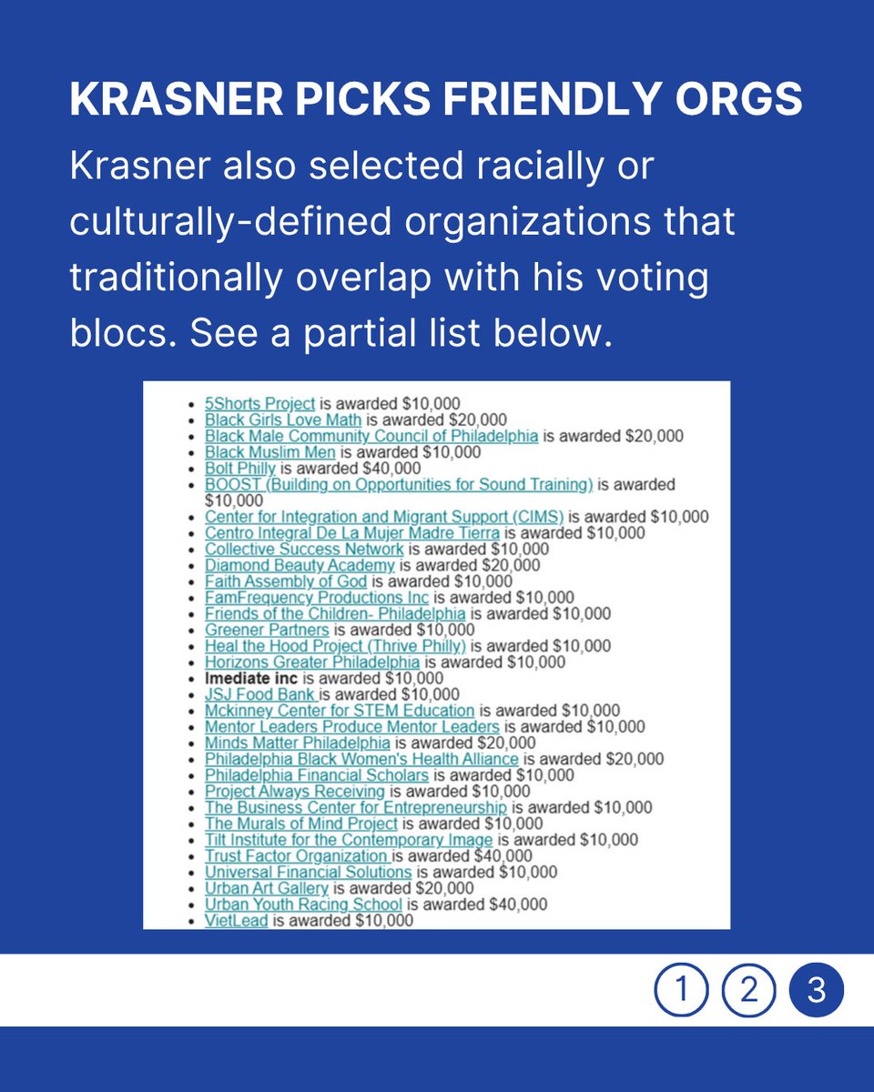 Just days before polls for Larry Krasner’s District Attorney election, Larry has begun handing out money in the form of “violence prevention” grants.

The DAO claims that these grant programs were put in place to fund anti-violence programming. But these funding rounds have