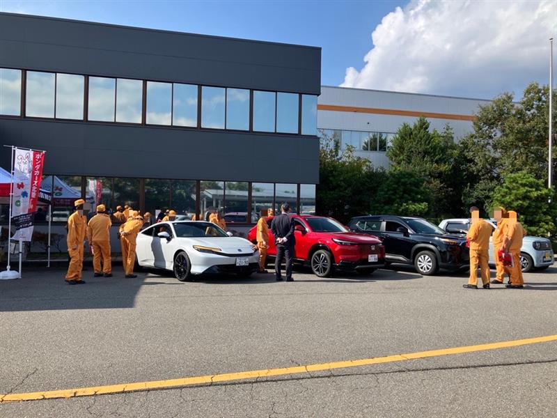 takamazjapan's tweet image. 先日、本社にてHONDA社の試乗会が行われました😉
現在開催中のJapan Mobility Show 2025にも出展している「PRELUDE」もお目見え👀かっこいい～✨

#takamaz #HONDA #PRELUDE #試乗会 #JMS2025 #行きたい