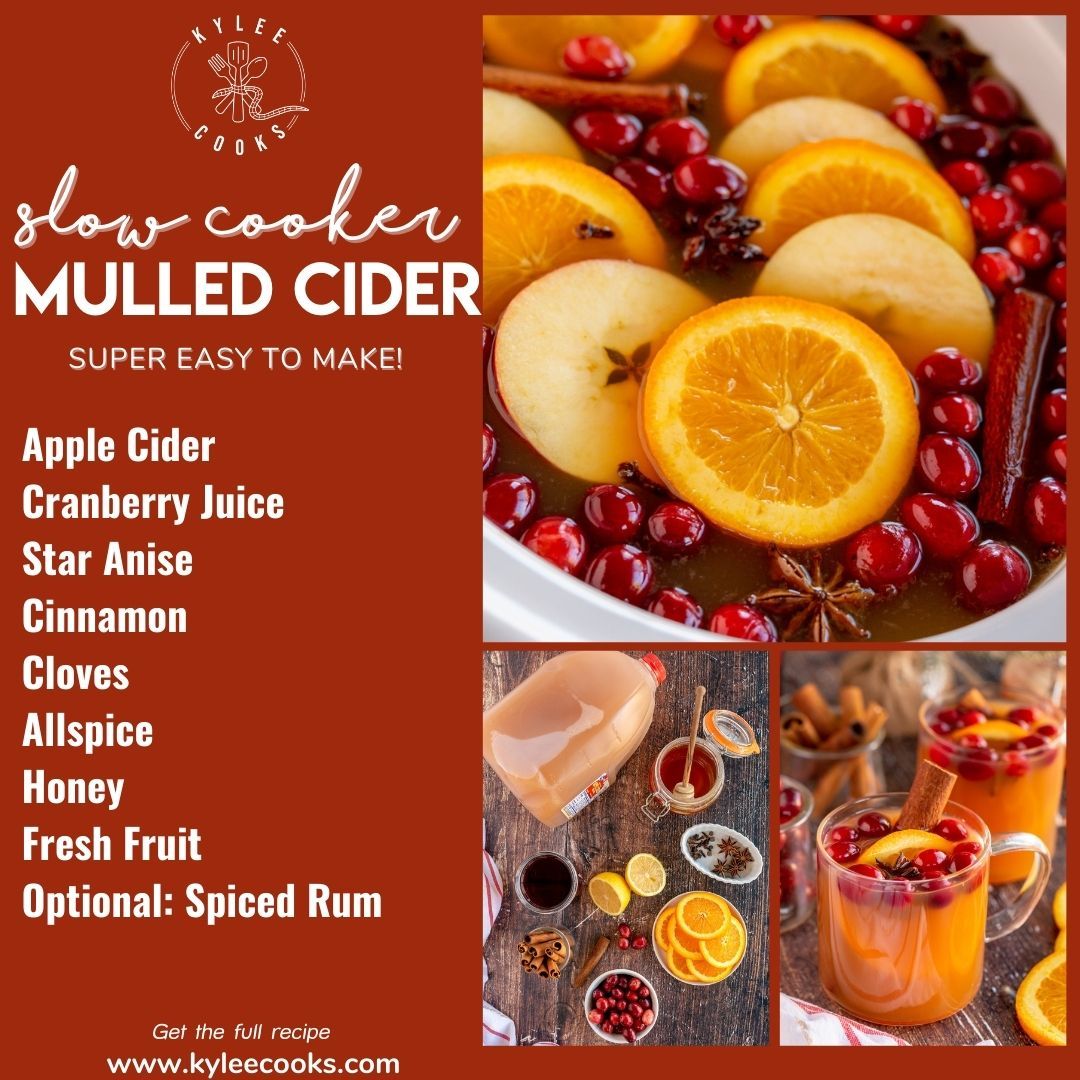 kyleecooks's tweet image. This Mulled Apple Cider is super delicious and the smell is so welcoming! Guests of all ages won’t be able to resist pouring some into a cozy mug and sipping away happily. #cider #mulledcider #crockpot #slowcooker #holiday #drink #kyleecooks  kyleecooks.com/mulled-cider/