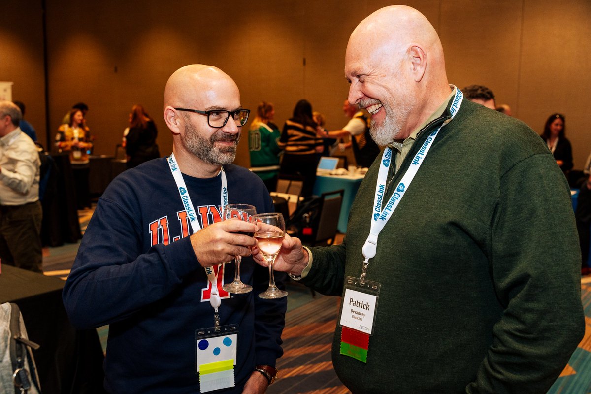 SETDA's tweet photo. SETDA Homecoming Reception = good vibes, great convos, and a whole lot of EdTech energy. 

Big thanks to @MyPowerSchool  + Center for Digital Education for powering the celebration!

#SETDA #EdTech