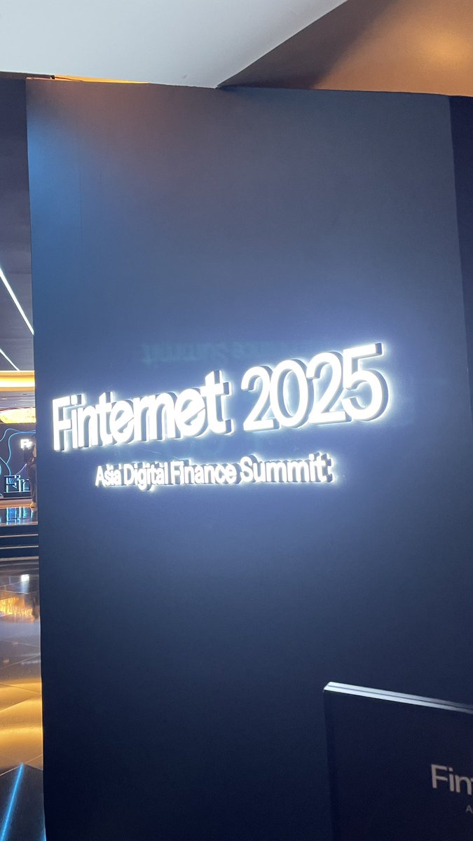 Thrilled to be part of #Finternet2025 — shaping the future of digital finance right here in Hong Kong! 🌐 <a href="/FinternetAsia/">Finternet</a>