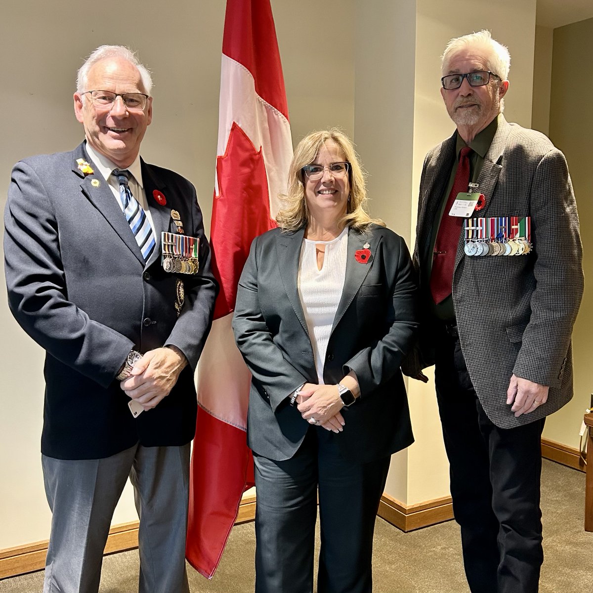 Met with two veterans of the Persian Gulf War…brave Canadians who continue to fight for official recognition of their service.