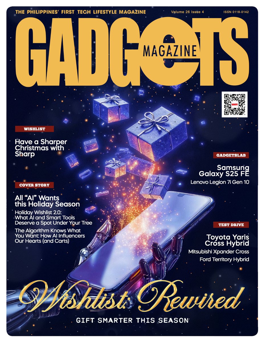 We unwrap how AI and smart tech are transforming the way we live, create, and give. Sometimes, the best gifts aren’t things you can hold — they’re virtual ones that make every day better, brighter, and more productive.
bit.ly/GADGETSv26n4  

#GadgetsMagazine #WishlistRewired