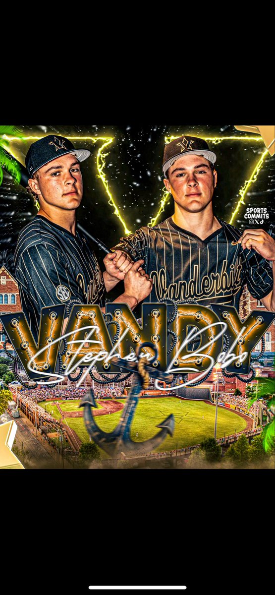 I’m truly blessed to say I’m committing to Vanderbilt University. I would like to thank Coach Corbin, coach Ty, and the rest of the Vanderbilt staff for this opportunity. Also, I want to thank my family, friends, and coaches who have helped me along this journey. Anchor Down⚓️⬇️