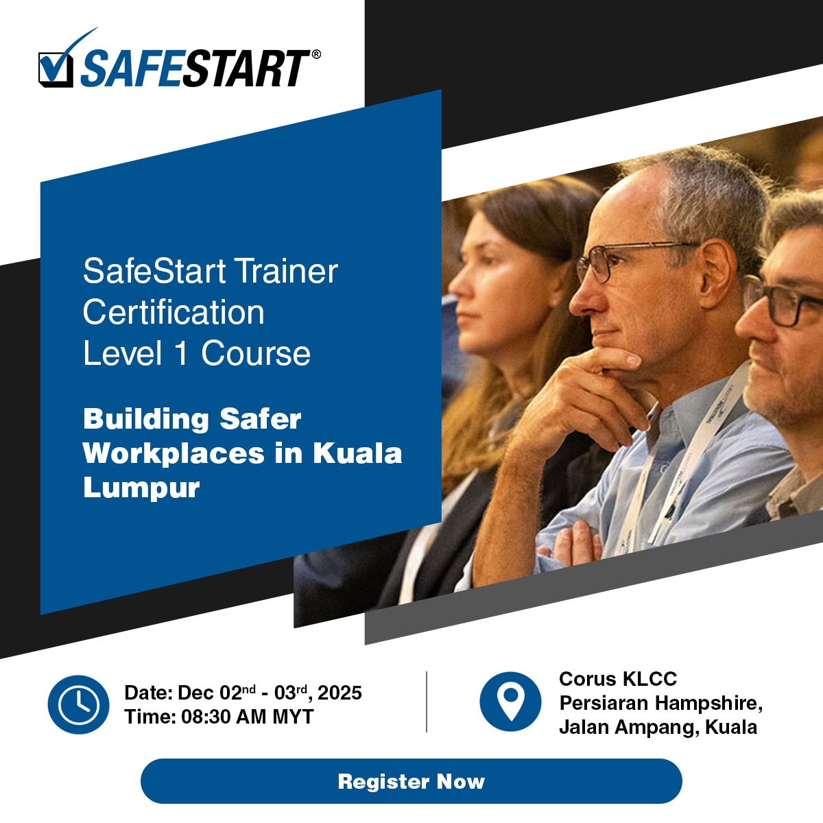 HSE_Review's tweet image. Kuala Lumpur faces rising workplace risks ⚠️
Join the SafeStart L1 Workshop – 2–3 Dec to tackle human error, boost compliance &amp;amp; strengthen safety culture.

🎟️ Early Bird (499 MYR) ends 15 Nov — secure your seat 👉 zurl.co/8yFw

#SafeStart #HSE #Malaysia