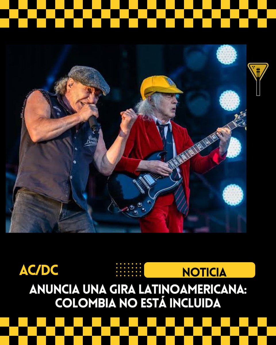 AC/DC anunció gira por Latinoamérica 🌎 y Colombia no está incluida 😭 ¿Será que algún organizador nos hace el milagrito? 🤔

Lée aquí 😎👇🏻
autopistarock.com/ac-dc-anuncia-…

<a href="/acdc/">AC/DC</a> #ACDC