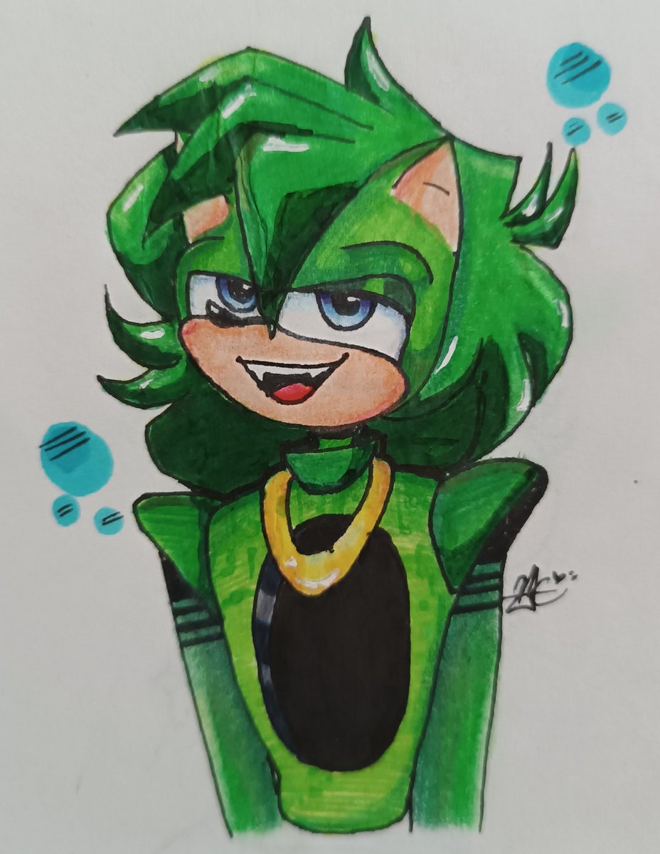 Uuuy quiero mostrarles un dibujito que había hecho de Yezan hace meses u u es que andaba practicando con él coloreado jsjs y y y pues quería mostrarles ✨👀🍋‍🟩🍋