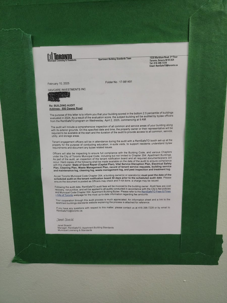 DawesTenantsTO's tweet photo. @BradMBradford Happening right now in @BradMBradford 's ward (500 Dawes Rd

Your candidacy for Mayor is essentially a declaration of war on the poor and working class residents in your ward and throught the city

We will not be silent or silenced when it comes to your absolute neglect

#TOpoli https://t.co/cJIO7bwb6z