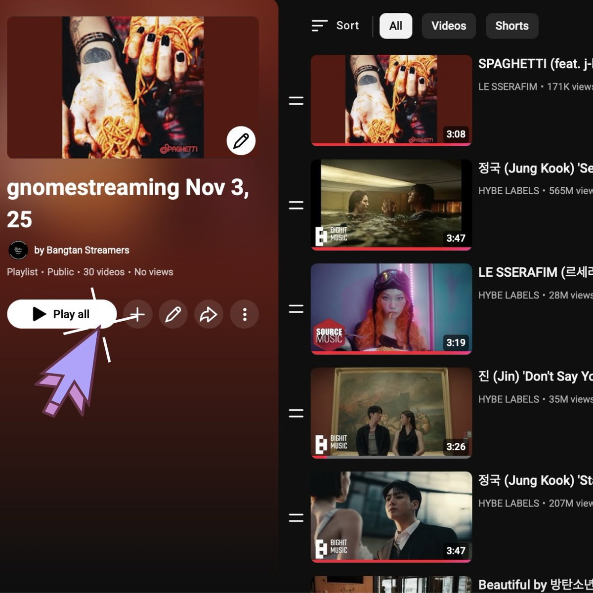 BangtanStrmrs's tweet photo. 📢 New Week streaming with 🍝 remixes

 Hello and welcome to your daily YT stream of the day.    Pick a short ⚡️  or long  🌙 playlist.  

Log into your accounts for your views to count.

#2YearsWithGolden @BTS_twt 

⚡️ YouTube PL
🔗 https://t.co/h6vlDZtOOK

🌙 YouTube PL

🔗 https://t.co/EmthOoHke8