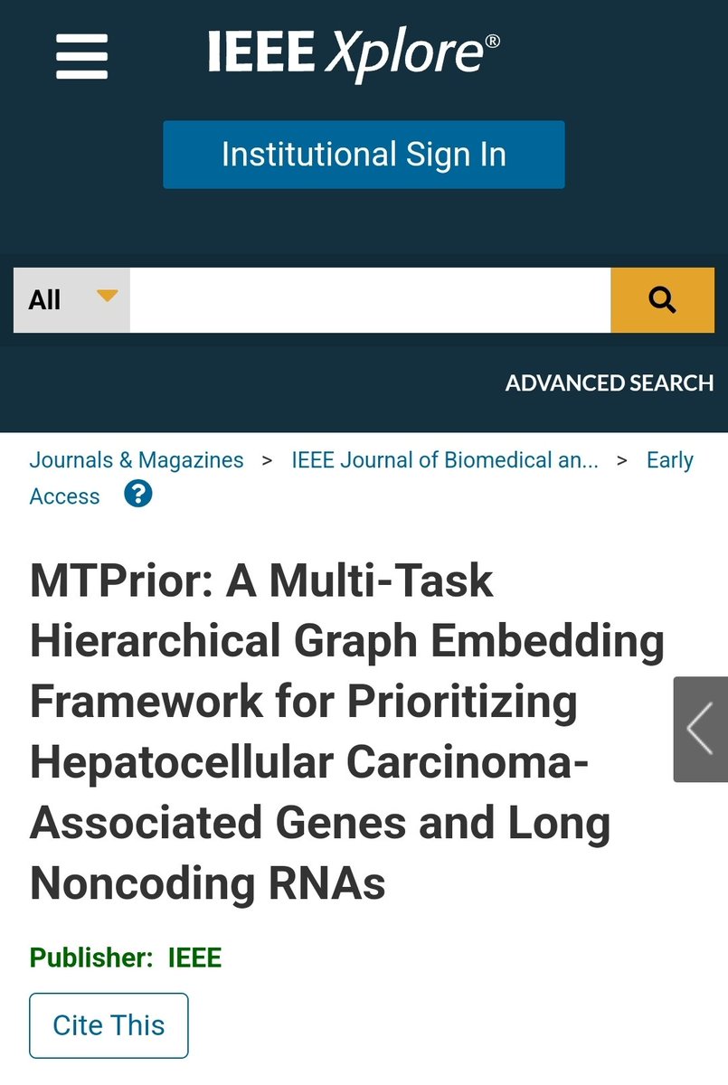 Keikha_f's tweet photo. Excited to share our new paper in IEEE JBHI!
MTPrior: a multi-task hierarchical graph embedding framework that jointly prioritizes coding genes & lncRNAs linked to hepatocellular carcinoma (HCC).
Read more https://t.co/DyleUnUf6v
#Bioinformatics #GraphLearning #CancerGenomics https://t.co/h1EAhrjvF9