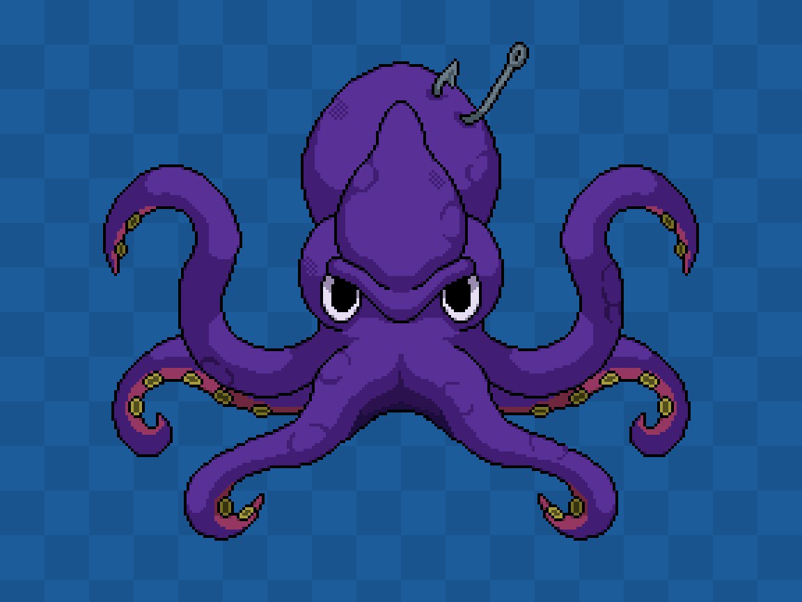Kraken I made for Mawkey: The Last Macaw 🦑

#pixelart