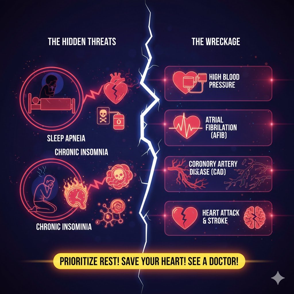 Correlations Between Sleep and Heart Disease!!!!!