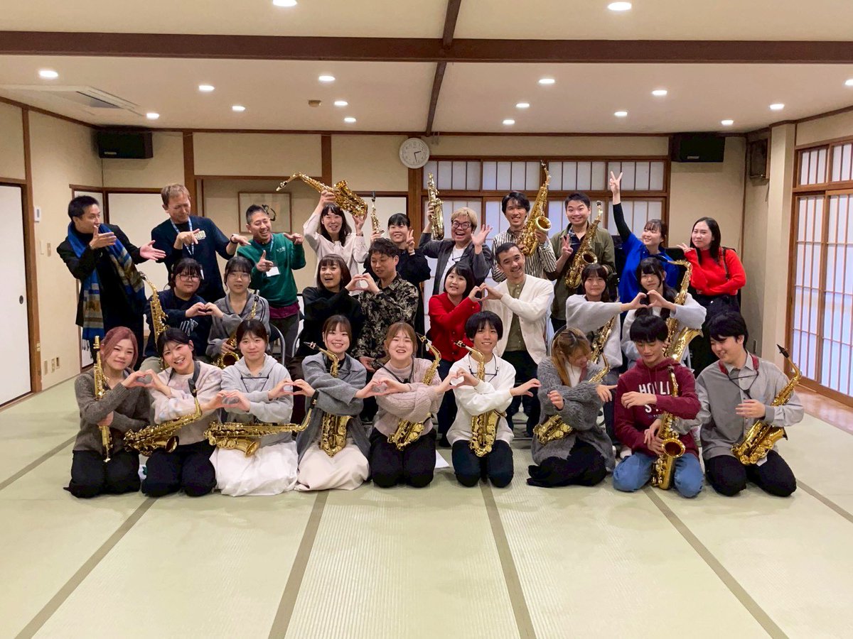 【2025サクソフォンオータムキャンプin芦屋】終了いたしました✨

今年は満員御礼との事でたくさんの受講生の皆さまにお申込みいただきありがとうございました！大変充実した3日間でした🎷主催の鈴研音楽会さま、講師の先生方、野中貿易の皆さま、芦屋大悲閣の皆さまも本当にありがとうございました！