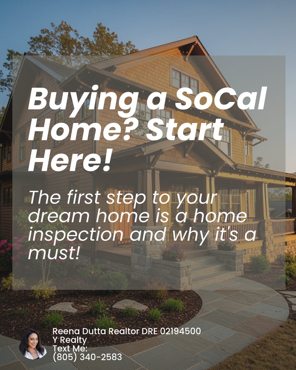 home2RD's tweet photo. 🏠 Ready to buy in SoCal? Your first step is a home inspection! 🔍 Inspectors check roofs, foundations, HVAC, plumbing &amp; more to protect you from costly surprises. Attend your inspection, ask questions, and use the report to your advantage. #RealEstateAdvice https://t.co/bsoa0XM0BE