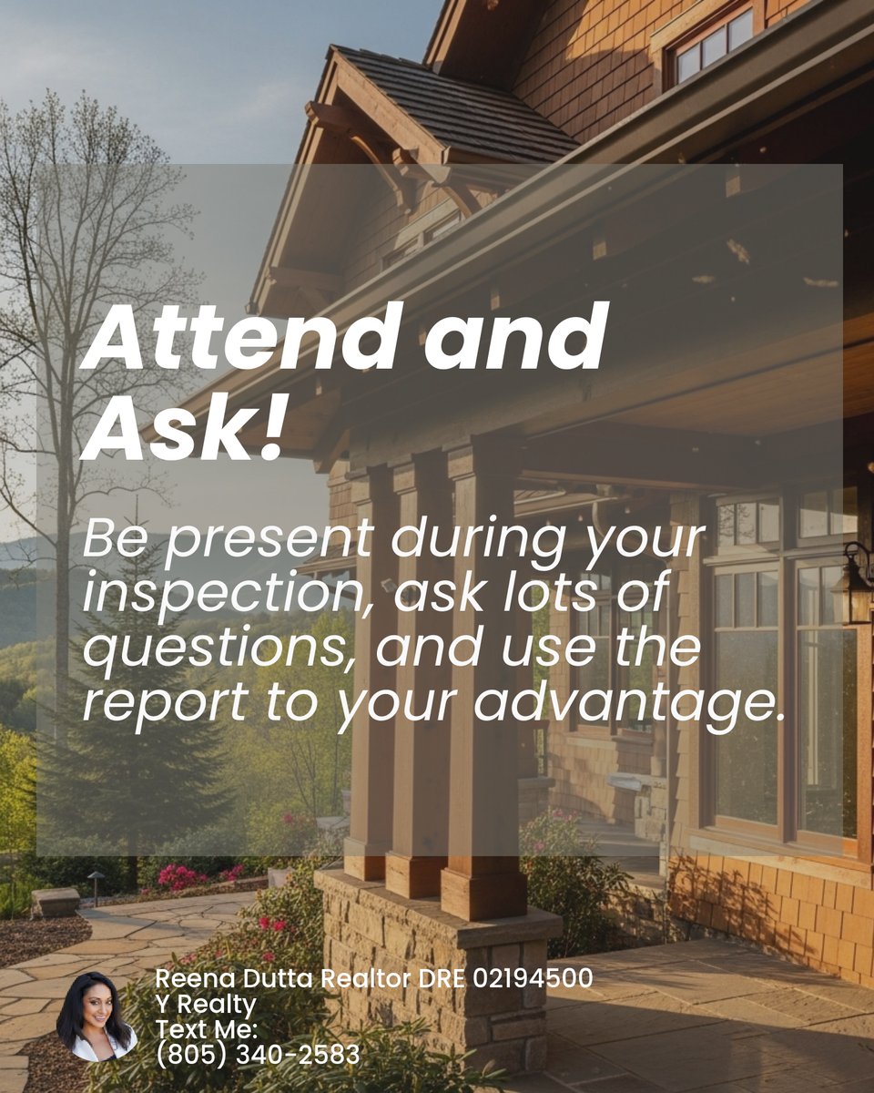 home2RD's tweet photo. 🏠 Ready to buy in SoCal? Your first step is a home inspection! 🔍 Inspectors check roofs, foundations, HVAC, plumbing &amp; more to protect you from costly surprises. Attend your inspection, ask questions, and use the report to your advantage. #RealEstateAdvice https://t.co/bsoa0XM0BE