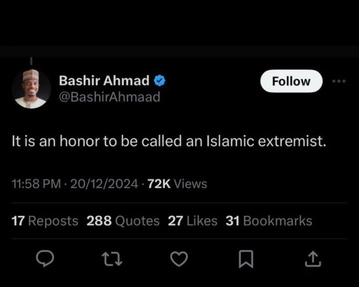 JaySyme3's tweet photo. @BashirAhmaad @realDonaldTrump @POTUS @UN @INTERPOL_HQ @USArmy @elonmusk @SecBlinken @RepTroyNehls @cnni @CNN @BBCWorld  Islamist Jihadist in Nigeria. https://t.co/5MXLM3osSb