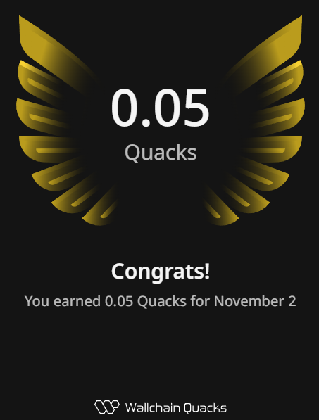 Rajmani21's tweet photo. 🔥3rd consecutive day of earning Quacks
        0.09 + 0.05 + 0.05 = 0.19 

Its not too much 
But im still early 
Joined @wallchain 6 days ago
And Quacking for @SCORProtocol https://t.co/S1qfuHFGj6
