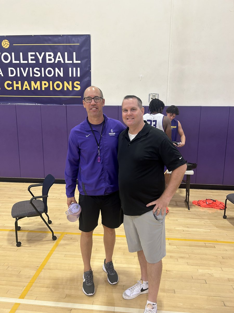 Thank you <a href="/CLUmBasketball/">Kingsmen Basketball</a> and <a href="/russellyt/">Russell White</a> for having me at practice!! I had a blast! Great group of coaches and players!! I took a bunch of notes!! Looking forward to the season!! Good luck!