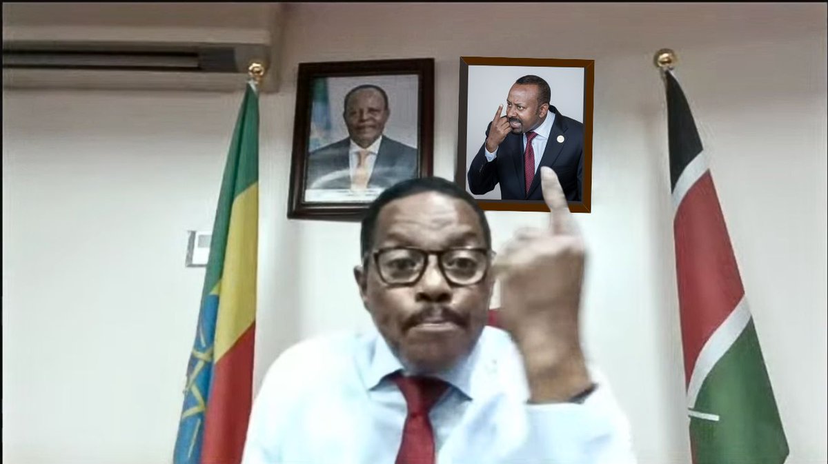 Bacha Debele, #Ethiopia's Ambassador to #Kenya, today granted an interview to a YouTube channel operated by an extremist PP propagandist. In it, he unleashed an unhinged tirade laced with doublespeak, explicit threats of military force, and rhetoric bordering on a declaration of
