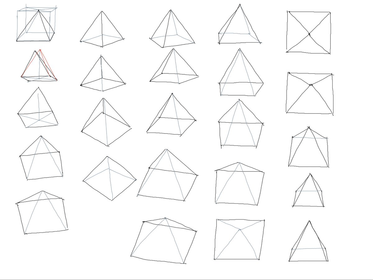 deepseabed's tweet image. I hear iPadOS has brought Slide Over back. Drawing a pyramid without drawing a cube is harder than I thought it would be. Slide Overがもどったらしいよ。三角錐のてっぺんの位置をとるのがむずかしい。
#日々描く #drawing