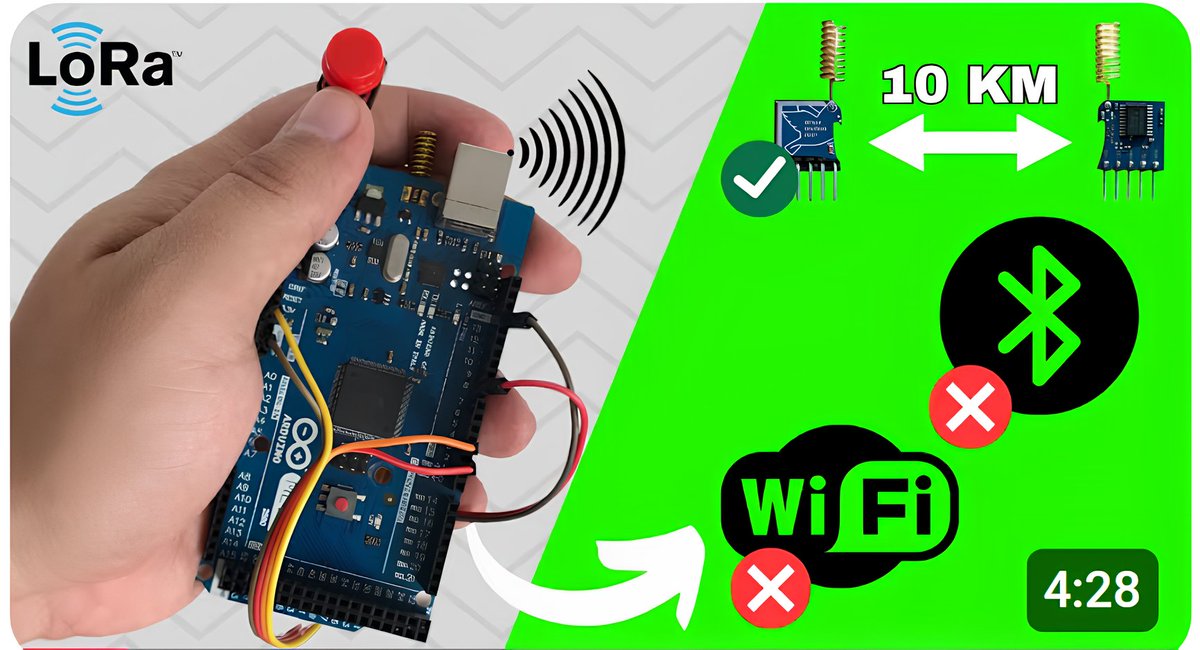 Unreal Long-Range Control! 🔥 Build Your Own RYLR998 Remote System

📷NUVOTON MCU &amp; Semtech LoRa® Engine     
📷Smart receiving power-saving mode

youtube.com/watch?v=AZ1h0f…

#Electronic #Arduino #lora #smartphone #Module
