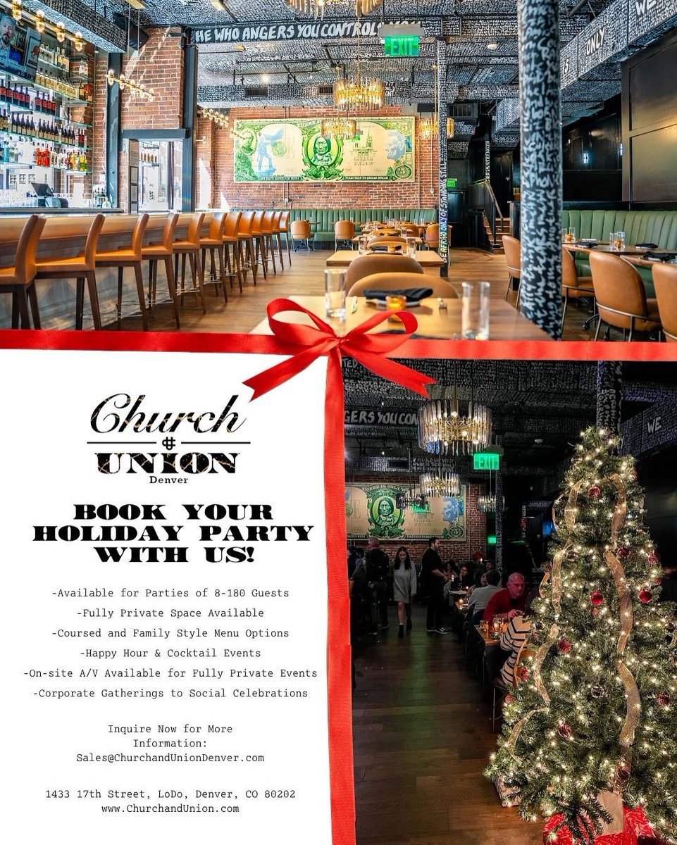 Book your holiday parties and private events with us ✨🎄
#CUthere