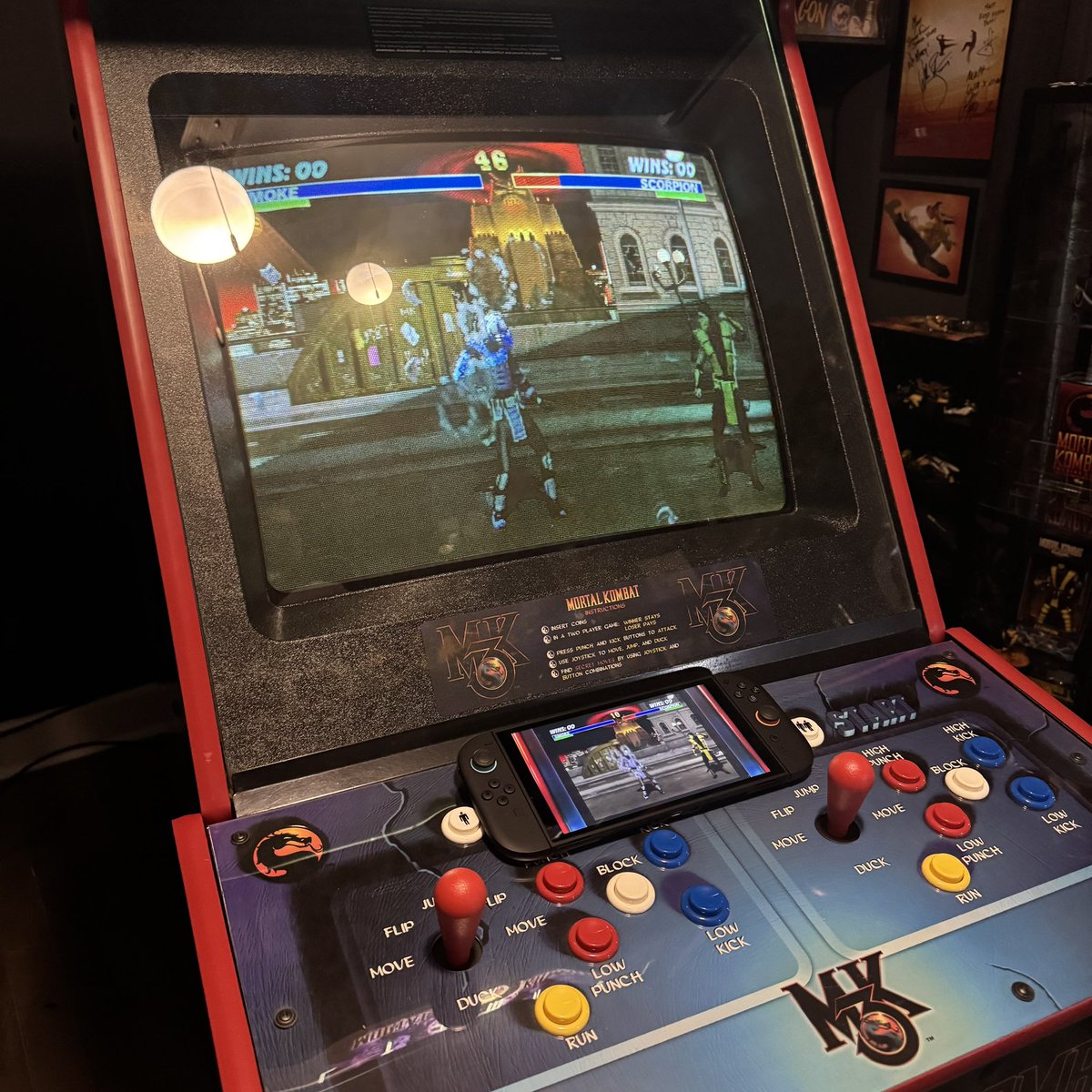 Haven't spent much time on PS5 yet but gotta say, if there's any offline mode input lag on the Switch 2, it's barely noticeable, if at all. Plan to do a full comparison for each game to actual arcade hardware on the <a href="/KombatDads/">KombatDadsPodcast</a> podcast asap! #MKLK 🐉