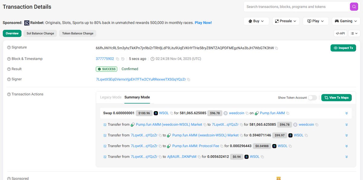 weedcoinOG's tweet image. BonGMorning or BonGEvening wherever you may be.

We just bought back another 0.6SOL worth of $Weedcoin with the CTO Creator rewards. 

We have now accumulated 10,443,949 $Weedcoin which is just over 1.04% of the total supply. 

Remember all accumulated $Weedcoin will be used for…