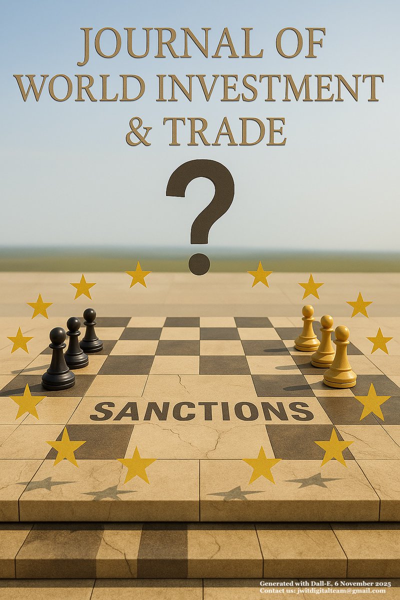 In ‘BIT Claims in Respect of EU Sanctions: Jurisdictional Hurdles Arising out of the Division of Competence between the EU and Its Member States’ (2025) 26)6 JWIT (Adv Access), Paschalidis examines jurisdictional complexities in ISDS relating to sanctions🔗shorturl.at/RshP8