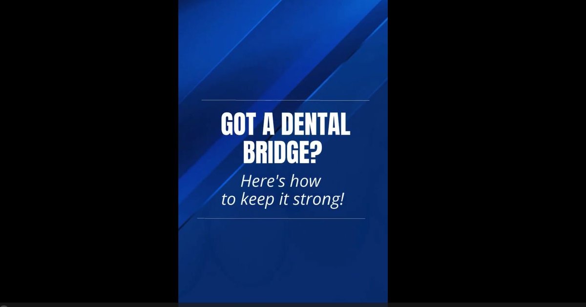 drhepler's tweet image. Dental bridges are an effective solution for replacing missing teeth. Taking proper care of your bridge can prolong its longevity. Find out more in this video. #dentalbridge #toothreplacement #dentalcare