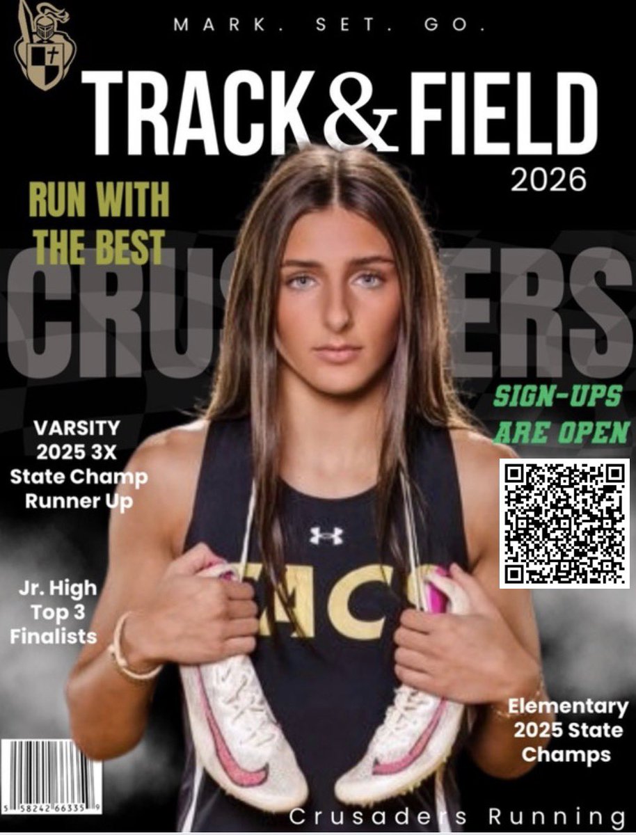 Track &amp; Field 2026 sign-ups are live!! Get ready to Run With The BEST! If you are in grades 3-12, click the link and sign up today! No experience needed! 💚💛

docs.google.com/forms/d/e/1FAI…

#CrusadersRunning #WeAreCrusaders #trackandfield