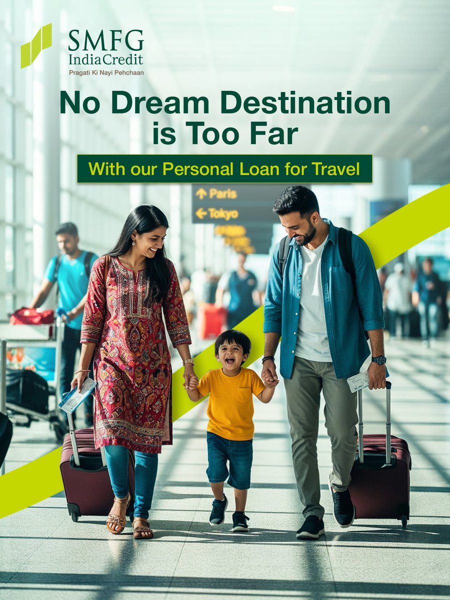 Because family memories shouldn’t wait for “someday.”
Turn dream vacations into flight plans with Personal Loan for Travel with SMFG India Credit.

[Personal Loan, Loans For All, Travel, SMFG India Credit]