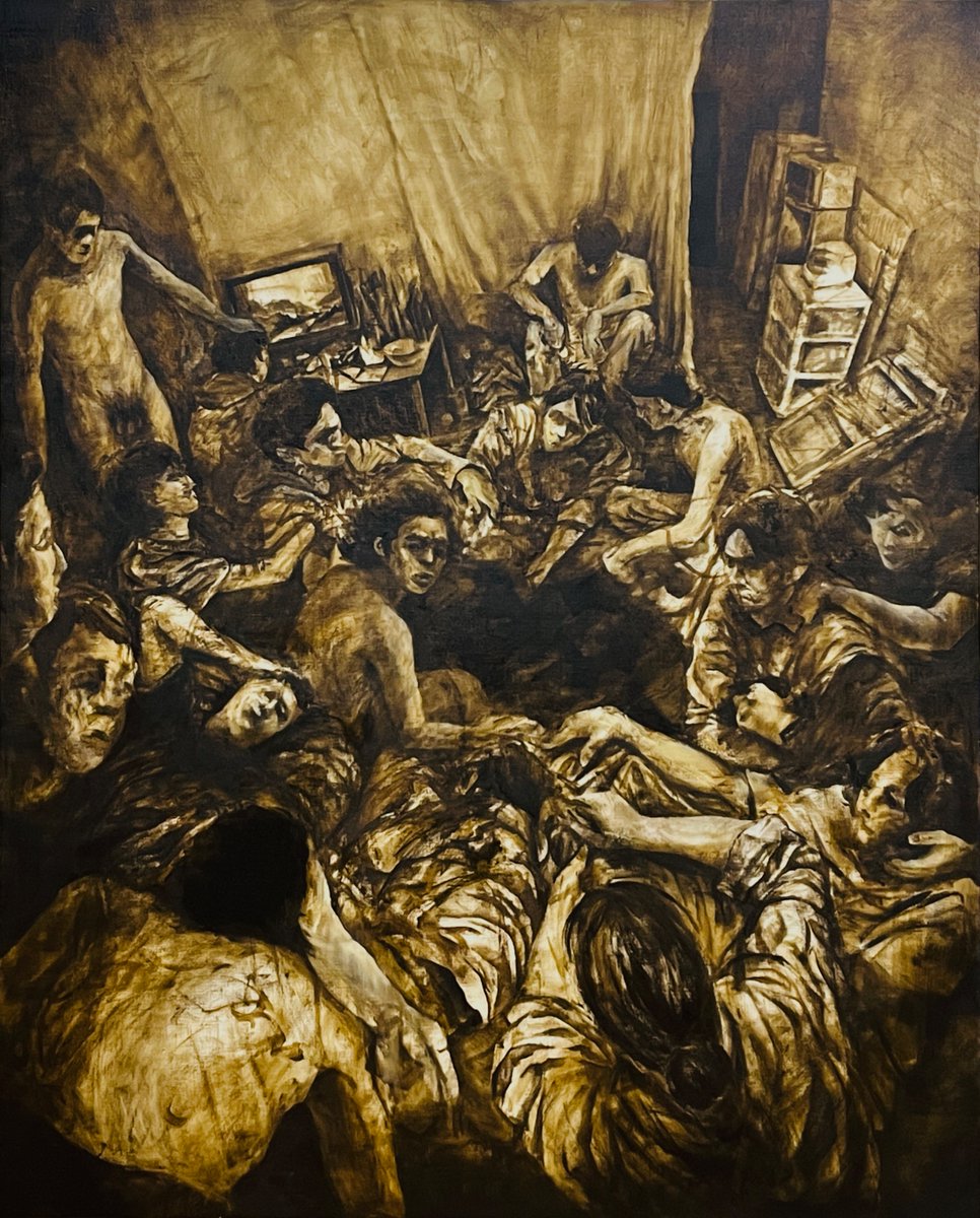 mqeCfqS4PCarAgX's tweet image. 再活

「沼」

f100 油彩

#油絵 
#人物画
#群像