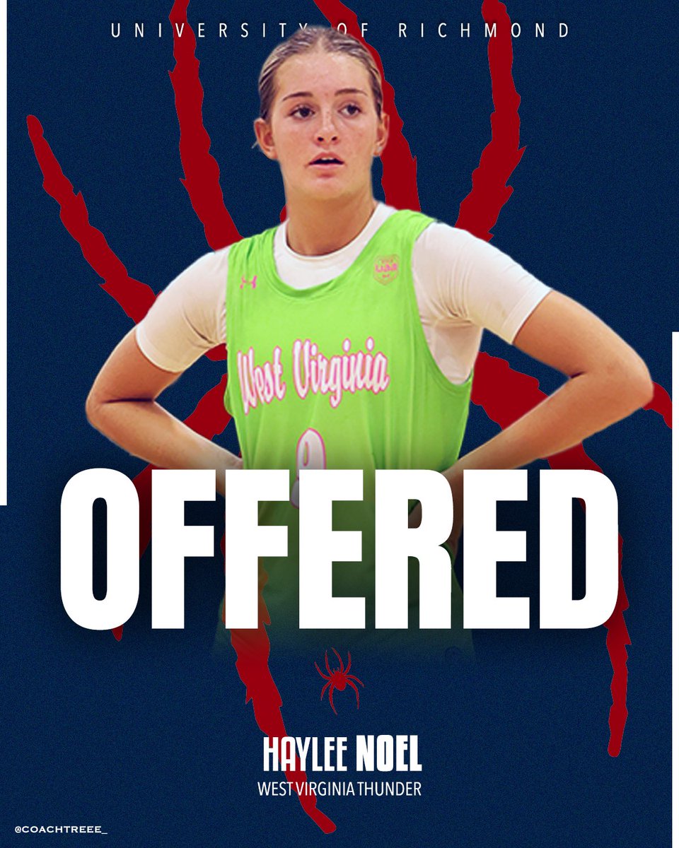 Haylee Noel ‘27 (<a href="/HayleeCNoel1/">Haylee Noel</a>) has picked up an offer from Richmond!

#WVThunderFam | ⚡️⚡️