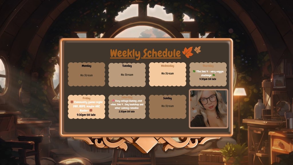 SimmerNroll's tweet image. This weeks schedule guys ✨🤍✨🤍✨