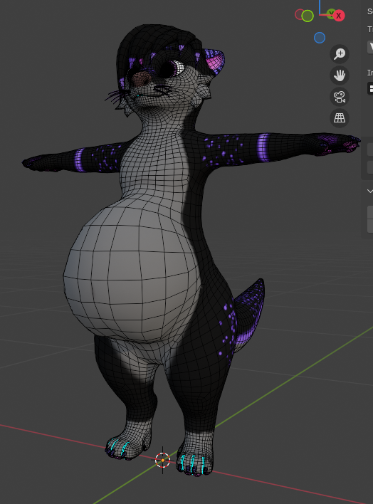 CukroTheOtt's tweet photo. @RGirl1265 Honestly, I've never really made the tepology.. "specific" for a belly per say. I normally just work with what i got, and worst case just subdivide. https://t.co/9d42MbIq7v
