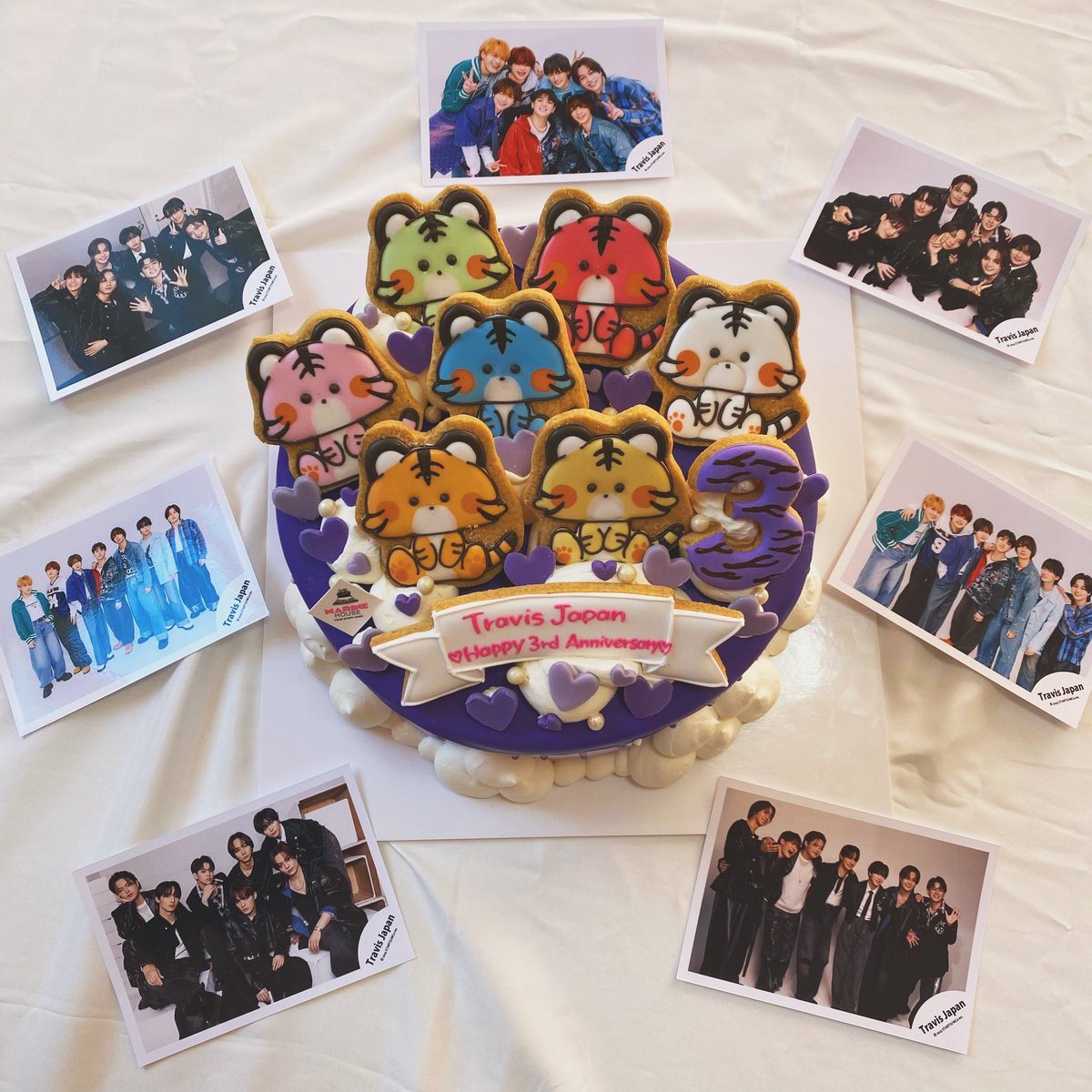 💜🐯TravisJapan🐯💜
~ Happy 3rd Anniversary ~
20221028 ❤︎ 20251028
Anniversary cake🎂🐯
💜❤️💚🩷🤍💛💙🧡
#TravisJapan 
#トラジャ
#TJ3rdAnniv_LIVE