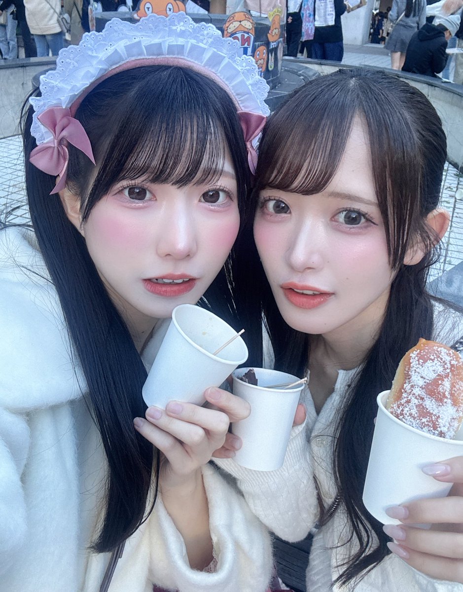 学祭はみちゃんと回ったんだよ〜 おすすめを沢山してもらってふたりで