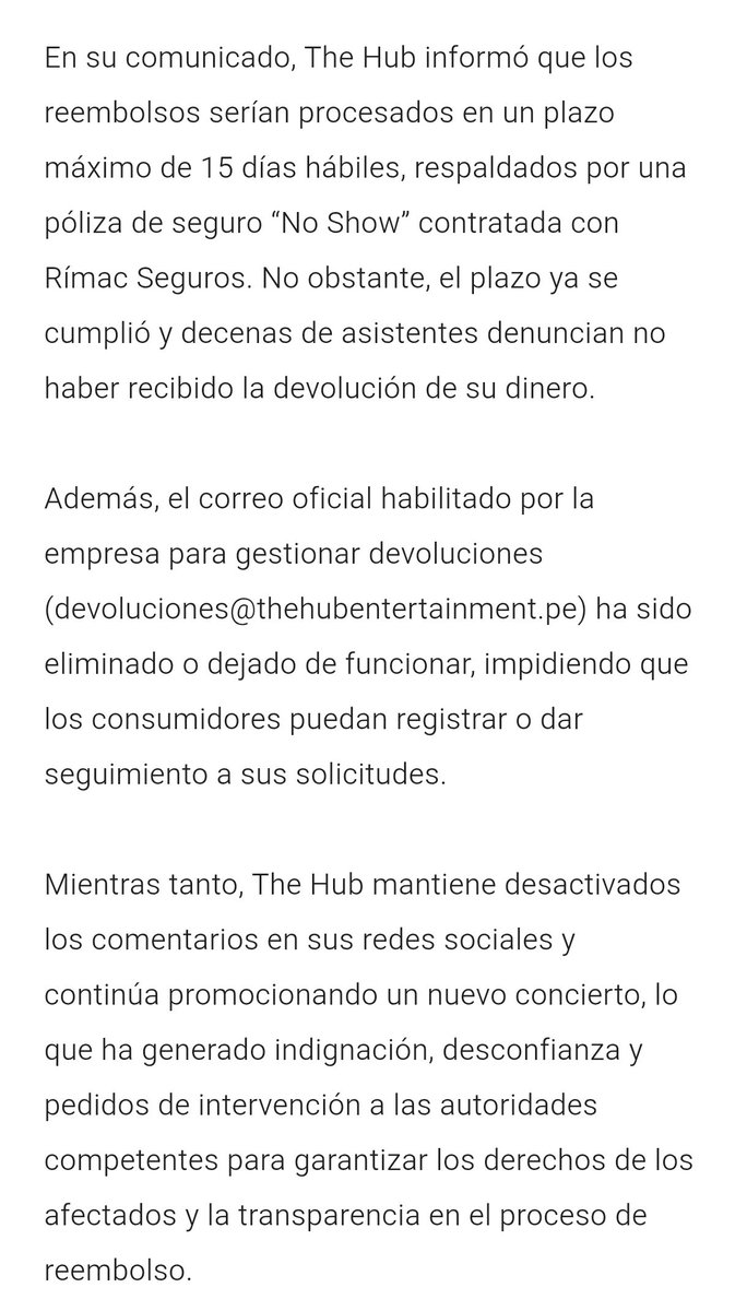 Giane970221's tweet image. Hola @rmapalacios, queríamos compartir este caso 😢, ya hicimos el reclamo a Indecopi, pero crees que haya la posibilidad de que nos devuelvan nuestro dinero???