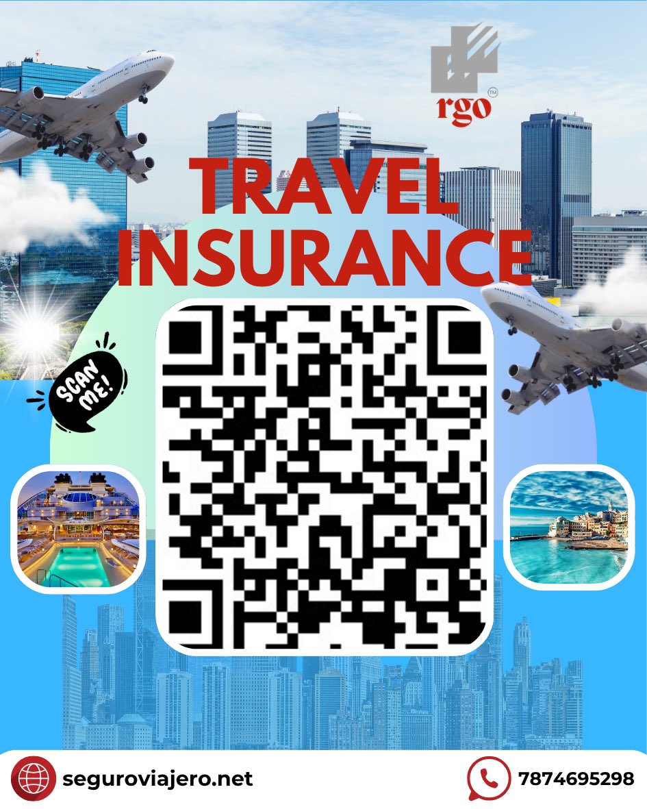 RGO_Risk's tweet photo. ¡Viajar seguro nunca fue tan fácil! ✈️🌎
Escanea el código QR y obtén tu Seguro Viajero al instante.
Protección médica, pérdida de equipaje, cancelaciones y más… todo en un solo clic 📲

✅ Viaja tranquilo

💻https://t.co/lVI0r8Lmib 

https://t.co/azHTgbT0Vd https://t.co/CRdHeqN5T5