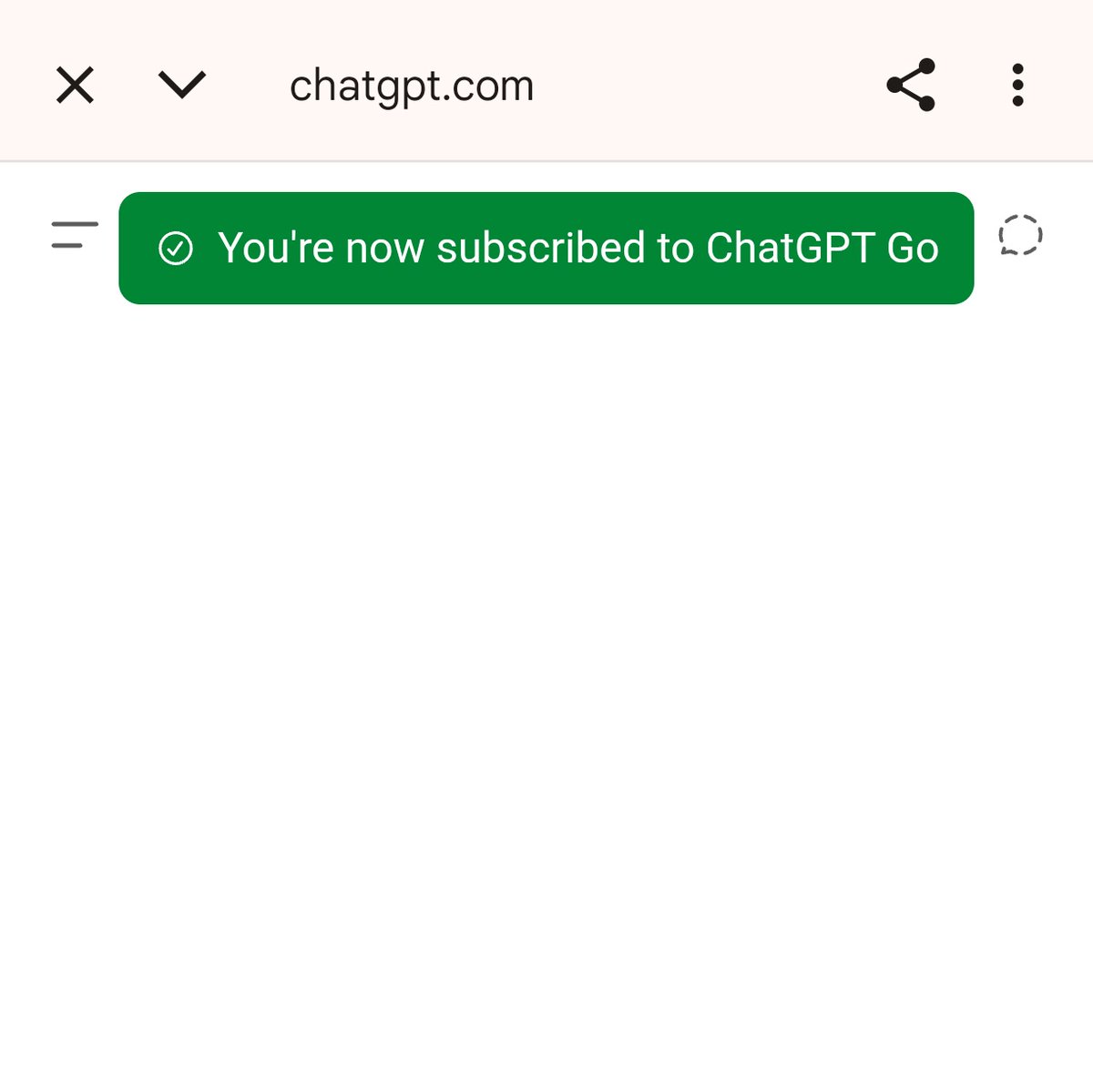 ishanagarwal24's tweet image. ChatGPT Go is now available for free to users in 🇮🇳 India!

Open ChatGPT on web &amp;amp; there will be a prompt to "Upgrade for Free."

Simply use your card or UPI ID to approve the subscription &amp;amp; you'll have free access for a year!