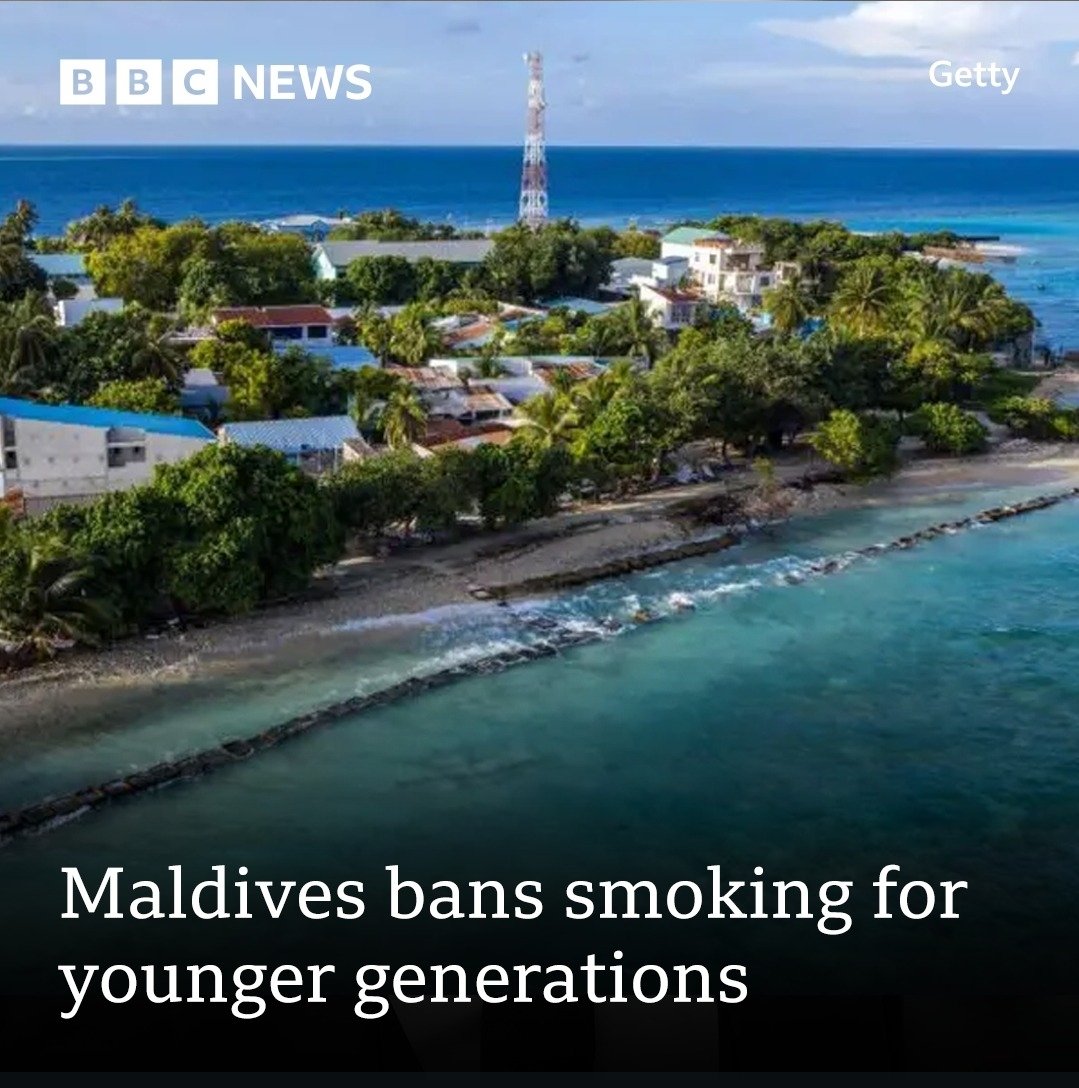 Subhash_LiveS's tweet photo. #Maldives 
The only #AsianCountry in the world to ban Smoking.
#Tobacco is injurious to health, but Initiative has to start somewhere.
#Smoking 
#BBCNews https://t.co/FRXCipw4YS
