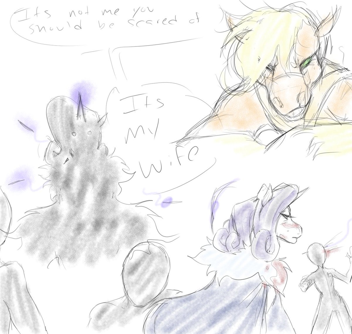 Memeshero1's tweet photo. #mlpau part 1 
i was dabbling around with this a few months back. I love all the disturbing mlp aus but i haven't personally seen any war based ones https://t.co/FLjHAjW9m0