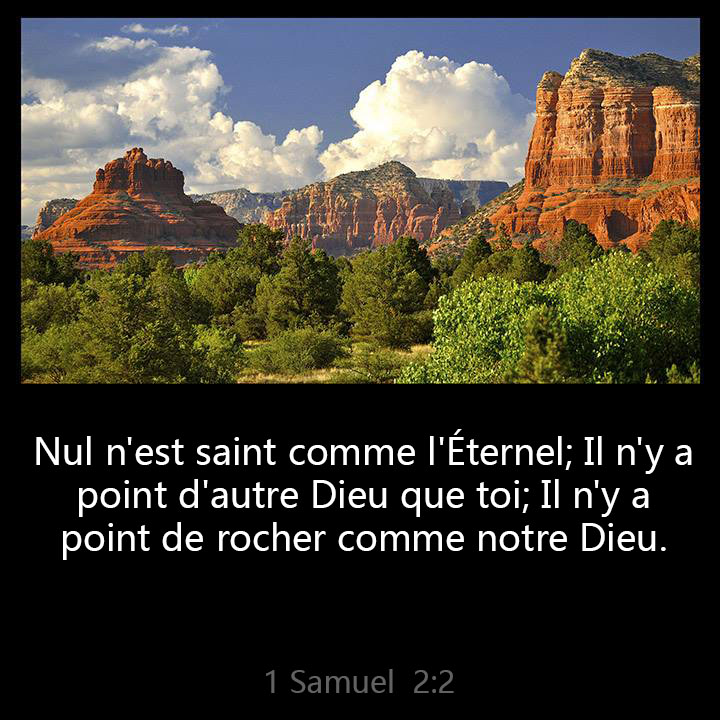 There is none holy as the LORD: for there is none beside thee: neither is there any rock like our God.