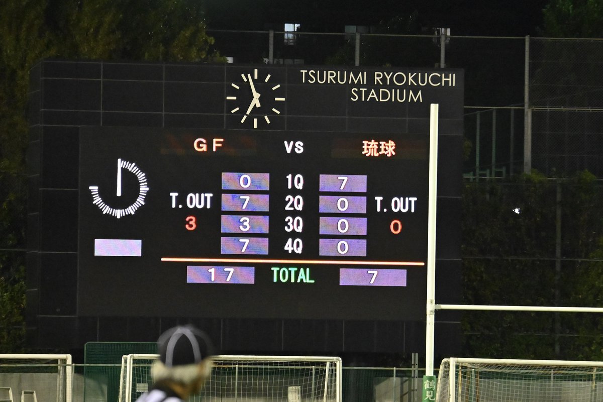 11月2日㈯
琉球ガーディアンライオンズ様との試合は、17-7で勝利いたしました🏈

会場、配信にて盛り上げてくださった皆様有難うございます✨

雨のなか撮影いただき有難うございました📸
<a href="/loveamefootball/">やっちんさん🏈📷</a>

第3節のお知らせ
🗓️11月29日㈯13:00〜
🆚いそのスーパースターズ
🏟️平和堂HATOスタジアム