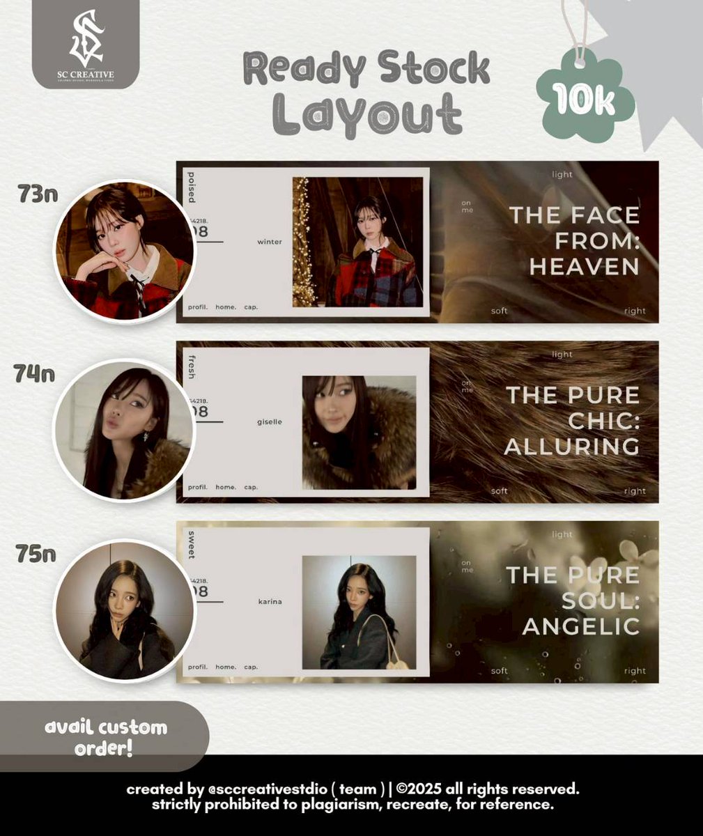 Rubyellz's tweet photo. Help RT would be appreciated! 

Camat cianggg gusyyy aku ada layout baruu yang avail nih, yuk di bungkuss yang cari layout cutie dan kece ini. Langsung dm atau wa for fast ya🥰
#zonauang #zonajajan https://t.co/34yhuqg9GL