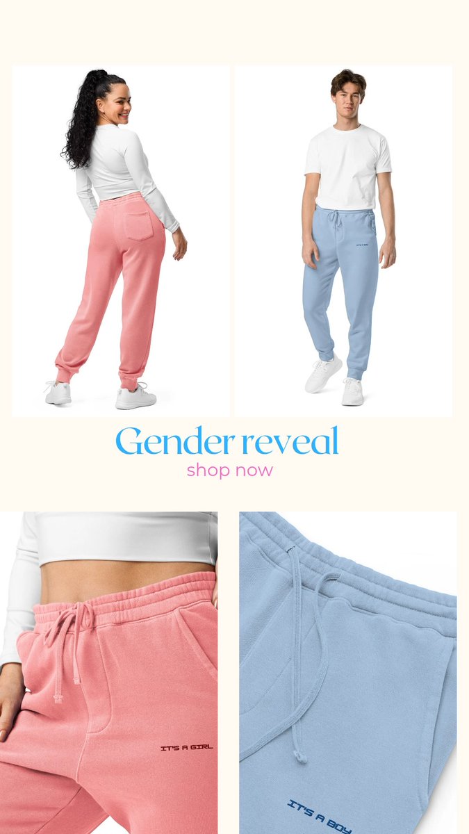 It’s a reveal worth flexing 👶🏽💙💗
Step out in style with Gender Reveal Sweatpants — where comfort meets celebration. Choose your side.

 Shop now 👇: ko-fi.com/boyboymilitias…

#BoyBoyMilitia #GenderReveal #BlueOrPink #RevealInStyle #LuxuryStreetwear #BoyBoyMilitiaApparel
